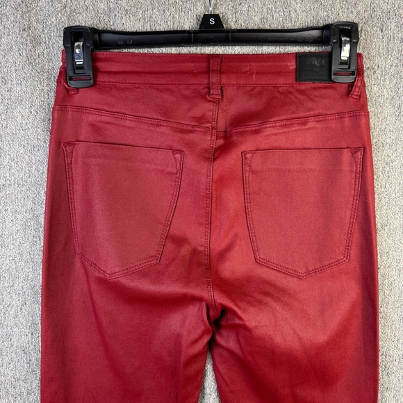 Index Collection Faux Leather Stretch Skinny Pants Mid-Rise Women's Size  28 - Picture 4 of 6
